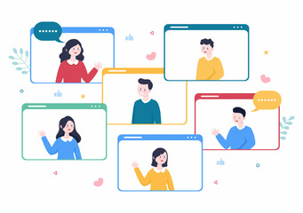 Content Creator Background Vector Illustration of Freelancer Blogger and Video Vlogger Production Can use for Poster or web Design Template