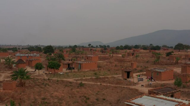 traveling front in a small African village, Angola 1