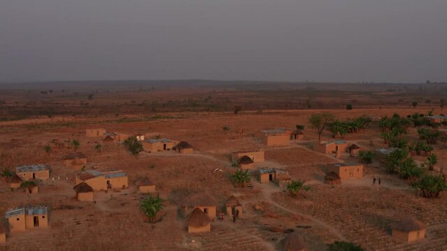 traveling front in a small African village, Angola 2