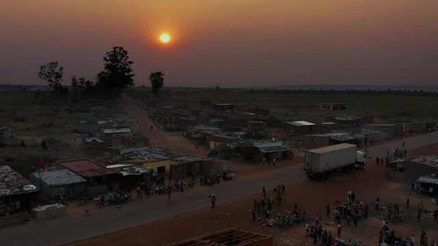 traveling front in a small African village, Angola 12