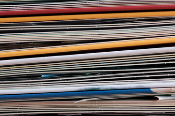 Background material of a stack of books book pages