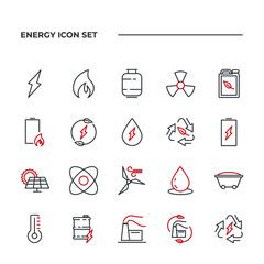 Energy set icon, isolated Energy set sign icon, vector illustration