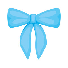 blue bow design