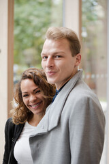 Portrait of smiling man and woman