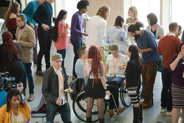 Obraz premium People talking during conference break