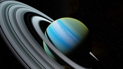 Abstract planets and space background