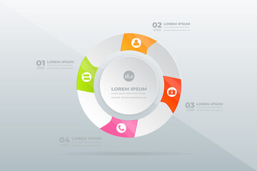 design modern Professional steps infographic
