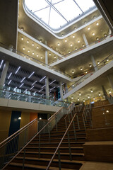 Fototapeta premium View of staircase in modern building