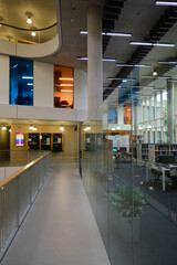 View of corridor in modern building