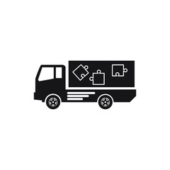 trucks icons symbol vector elements for infographic web