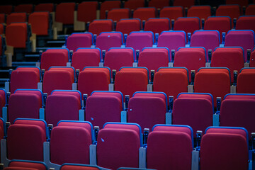 Empty audience seats in auditorium