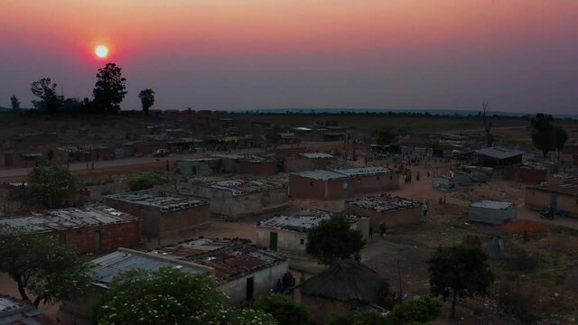 veling front in a small African village, Angola 15