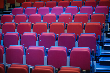 Empty audience seats in auditorium