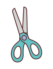 green scissor illustration