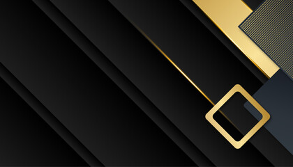 Modern luxury black and gold background