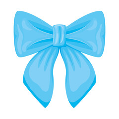 blue bow illustration