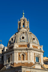 Fototapeta na wymiar Santa Maria di Loreto church in Rome, Italy