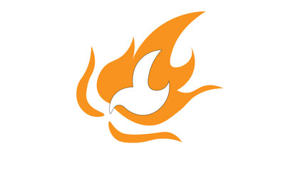 Christian isolated vector Illustration. Religion themed background. Design for Christianity, Church, Charity, prayer and care