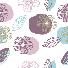 Seamless floral pattern. Abstract background. Flower background.