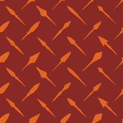 Seamless pattern with ancient Arrowheads for your project