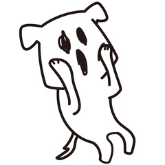 色加工ok いぬ素材No.17 叫び