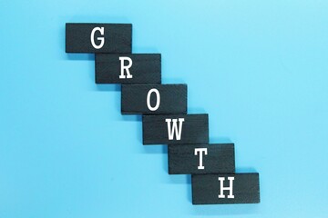 Obraz premium blackboard with the word Growth. the concept of growth