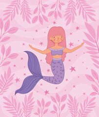 nice purple mermaid