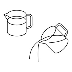 計量カップ　measuring cup vector illustration