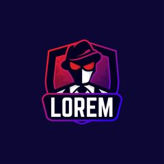 Anonymous mascot logo gaming esport