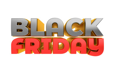 Black Friday 3d rendering
