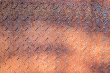 Background of rusty textured iron