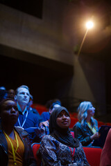 Attentive man in audience