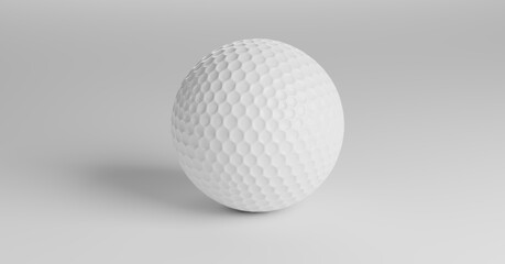 golf ball on grey background