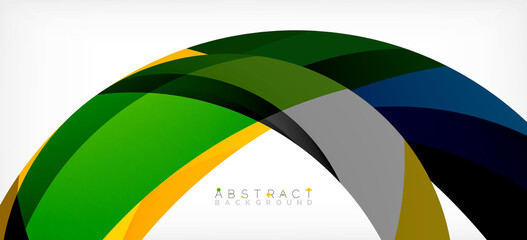 Color circle shapes, minimal geometric background. Trendy dynamic composition. Vector Illustration For Wallpaper, Banner, Background, Landing Page