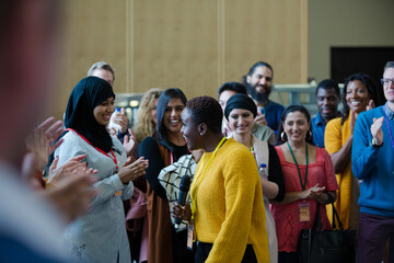 Female speaker talking to audience