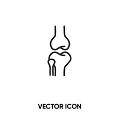 Joint vector icon. Modern, simple flat vector illustration for website or mobile app.Knee or bone symbol, logo illustration. Pixel perfect vector graphics	