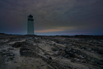 Southerness lighthouse, Dumfries and Galloway, Scotland.