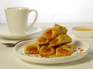 cup of coffee and cookies