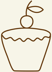 Сake for posters, brochures, in the form of an icon, for bars or restaurants