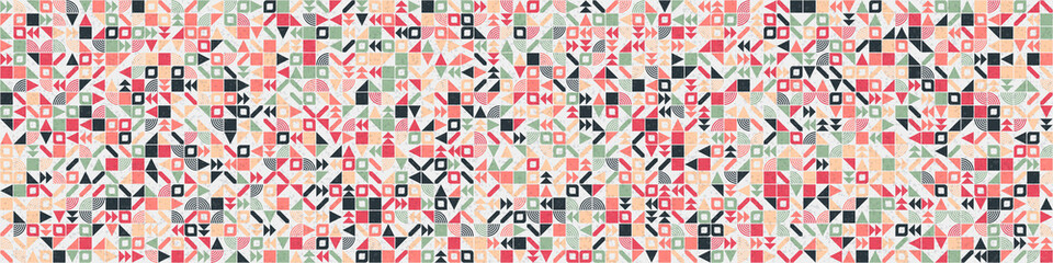 Abstract Geometric Pattern generative computational art illustration