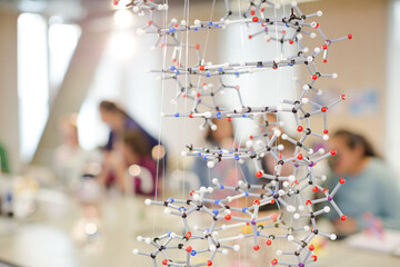 Molecular structure hanging in classroom © KOTO