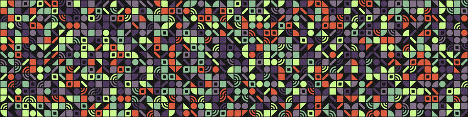 Abstract Geometric Pattern generative computational art illustration