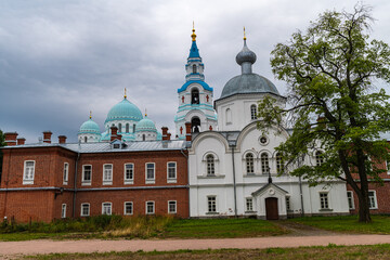 Fototapeta na wymiar View of the Valaam Monastery.
