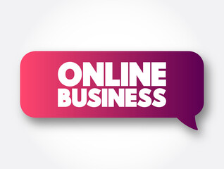 Online Business text message bubble, concept background