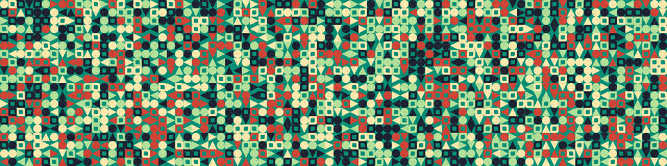 Abstract Geometric Pattern generative computational art illustration