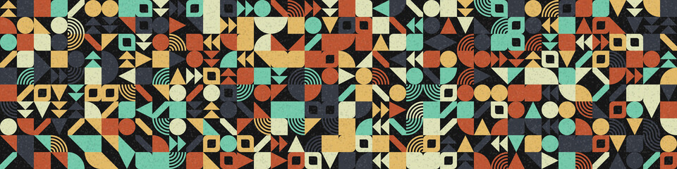 Obraz premium Abstract Geometric Pattern generative computational art illustration