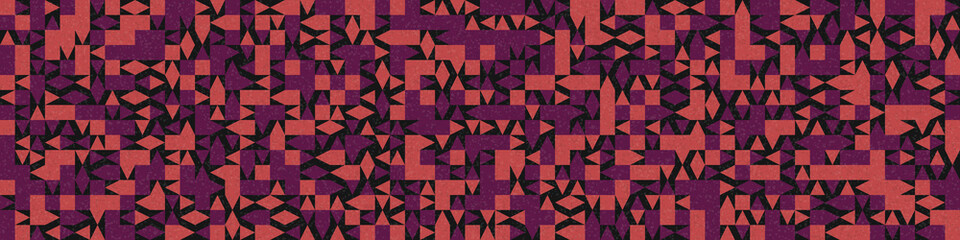 Abstract Geometric Pattern generative computational art illustration