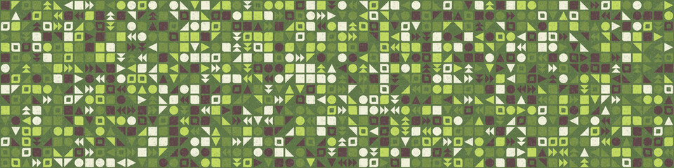 Abstract Geometric Pattern generative computational art illustration