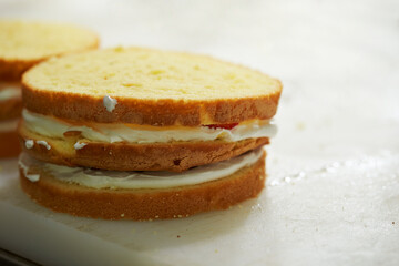 Homemade Fresh Cream Cake Making