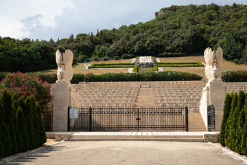 Polish soldiers' cemetery in Monte Cassino  - obrazy, fototapety, plakaty